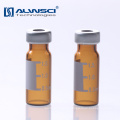 ALWSCI 9-425 rosca de parafuso 2 ml de vidro tubular frasco de amostrador de HPLC com etiqueta